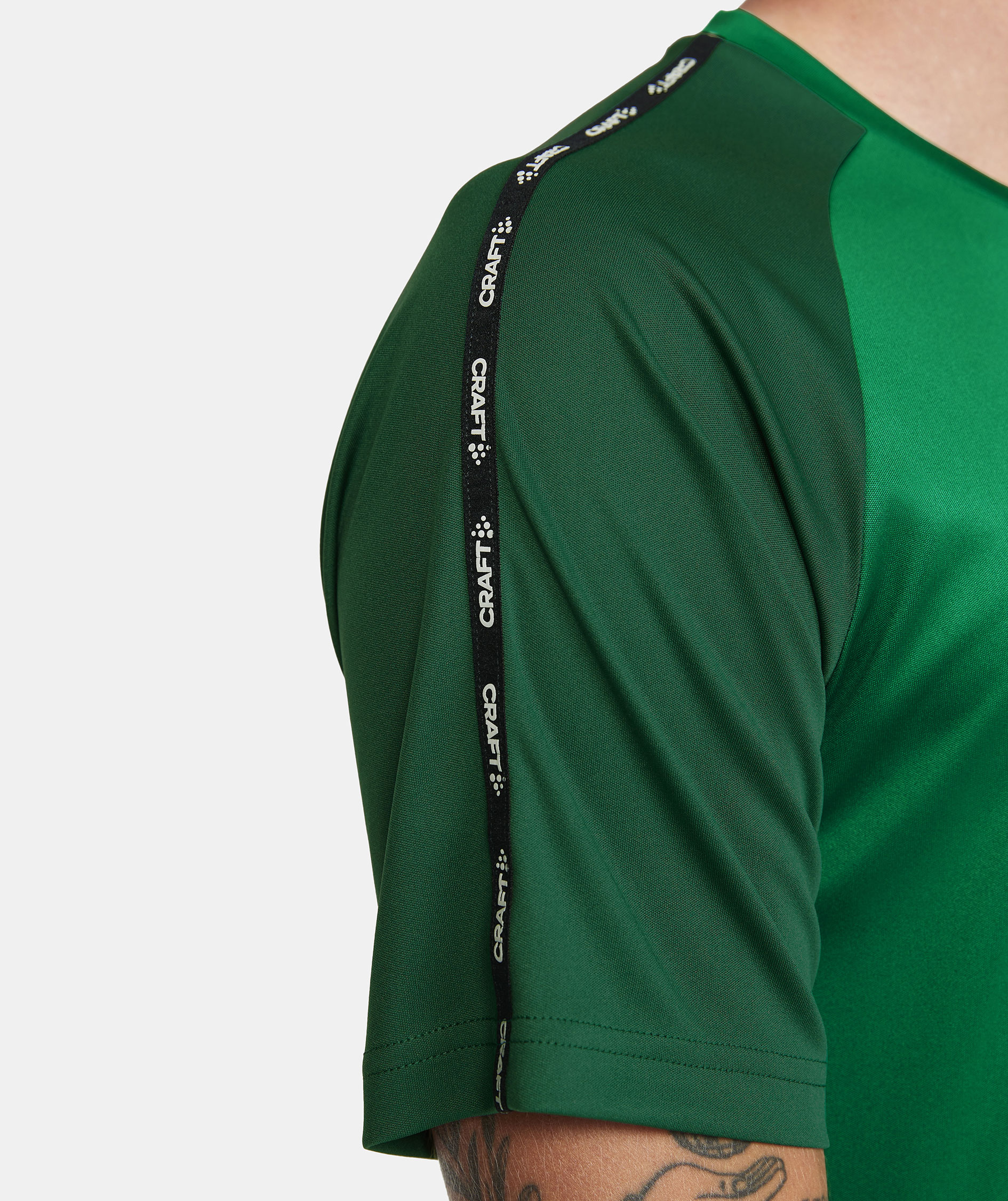 Craft Squad 2.0 Contrast Jersey T-shirt, Team Green-Ivy, large image number 4