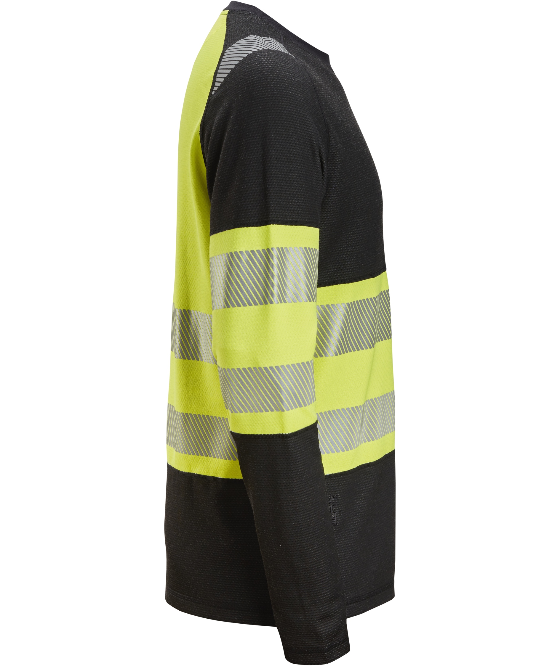 Snickers long-sleeved T-shirt 2430, Black/Hi-Vis Yellow, large image number 2