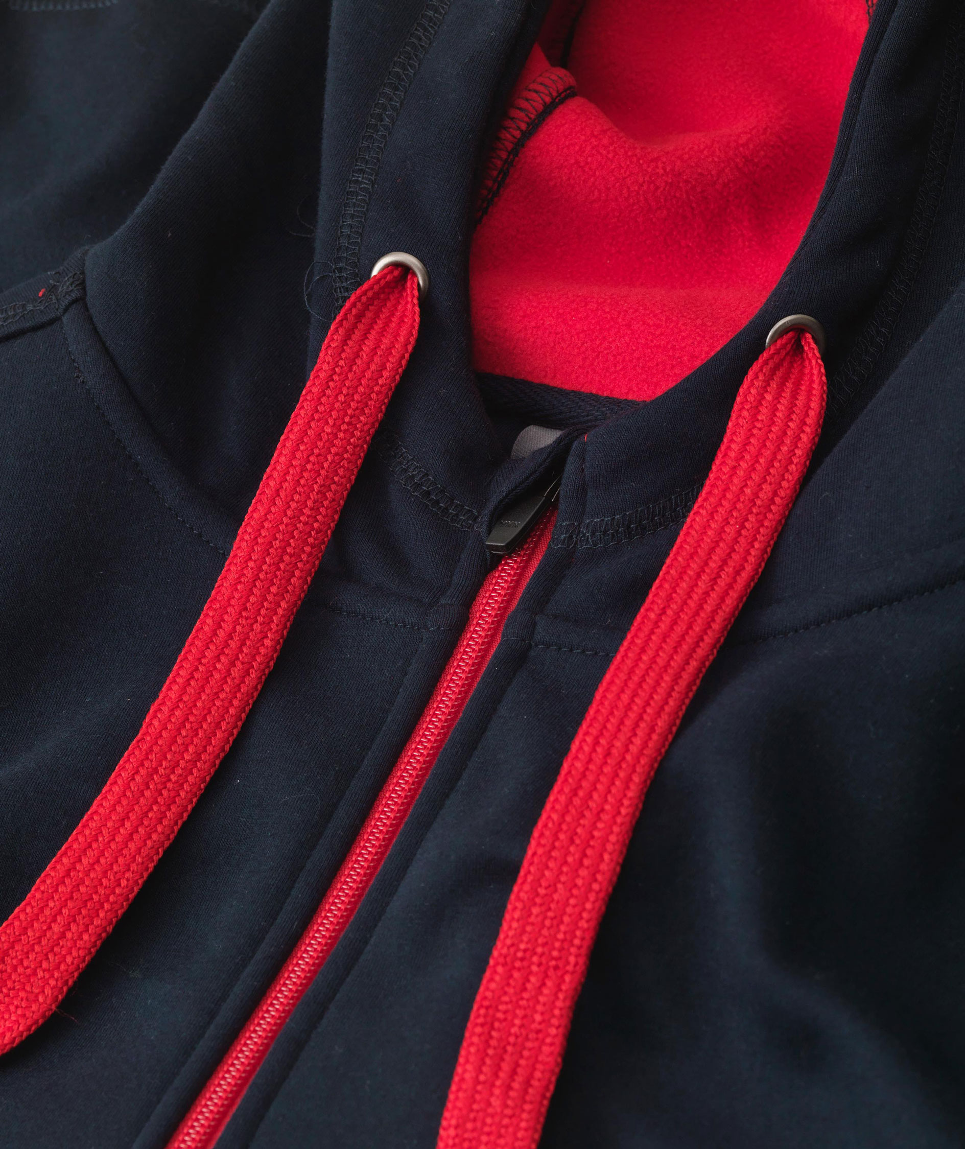 ID bonded hoodie with full zipper, Marine Blue, large image number 3