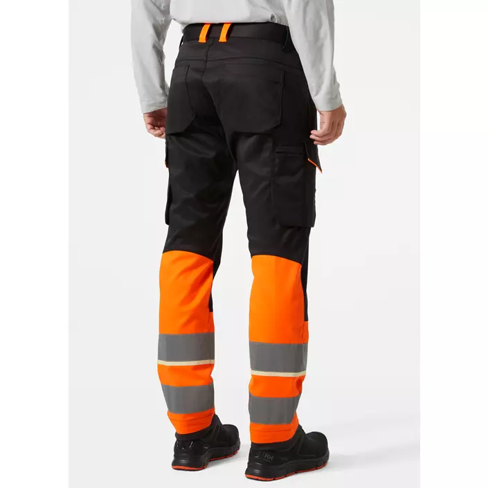 Helly Hansen UC-ME cargo bukser, Hi-vis Orange/Ebony, large image number 3