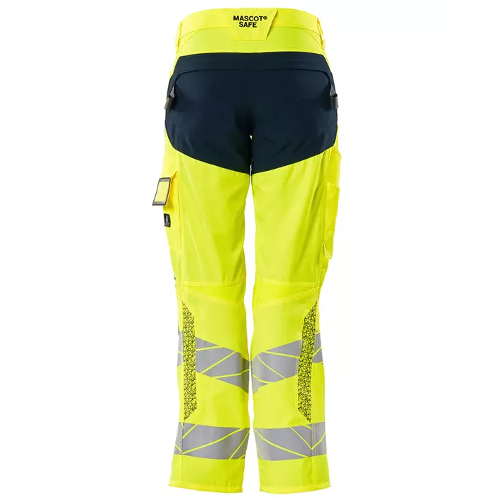 Mascot Accelerate Safe women's work trousers, Hi-Vis Yellow/Dark Marine, large image number 1
