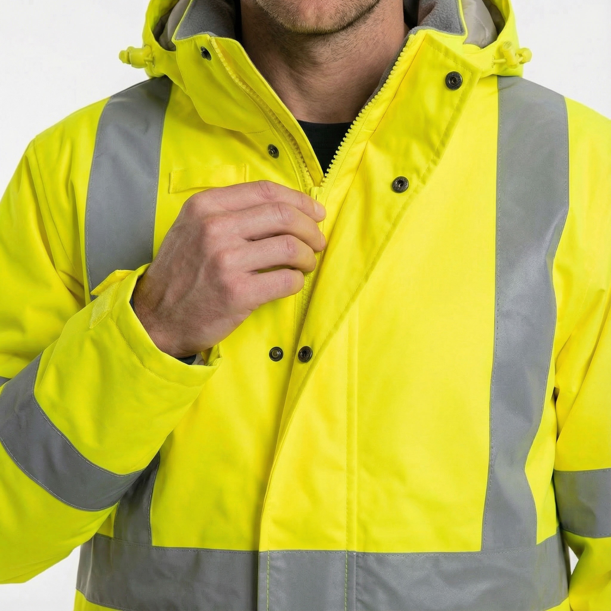 Portwest Eco vinterjakke, Hi-Vis&nbsp;Gul, large image number 4