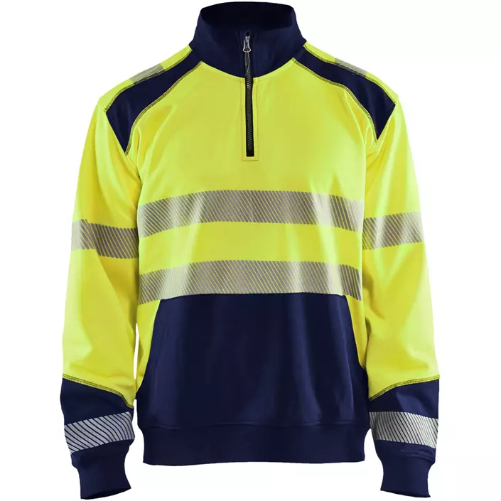 Blåkläder half zip sweatshirt, Varsel Gul/Svart, large image number 0