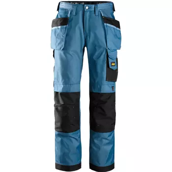 Snickers craftsman’s work trousers DuraTwill, Ocean Blue/Black