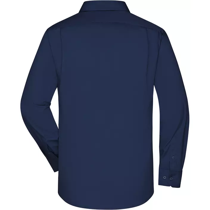 James & Nicholson modern fit skjorte, Navy, large image number 1