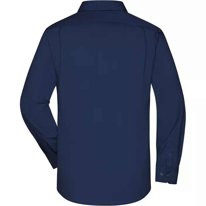 James & Nicholson modern fit skjorte, Navy, large image number 1
