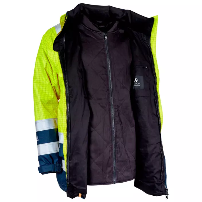 Elka Securetech Multinorm jakke, Hi-Vis gul/marineblå, large image number 2