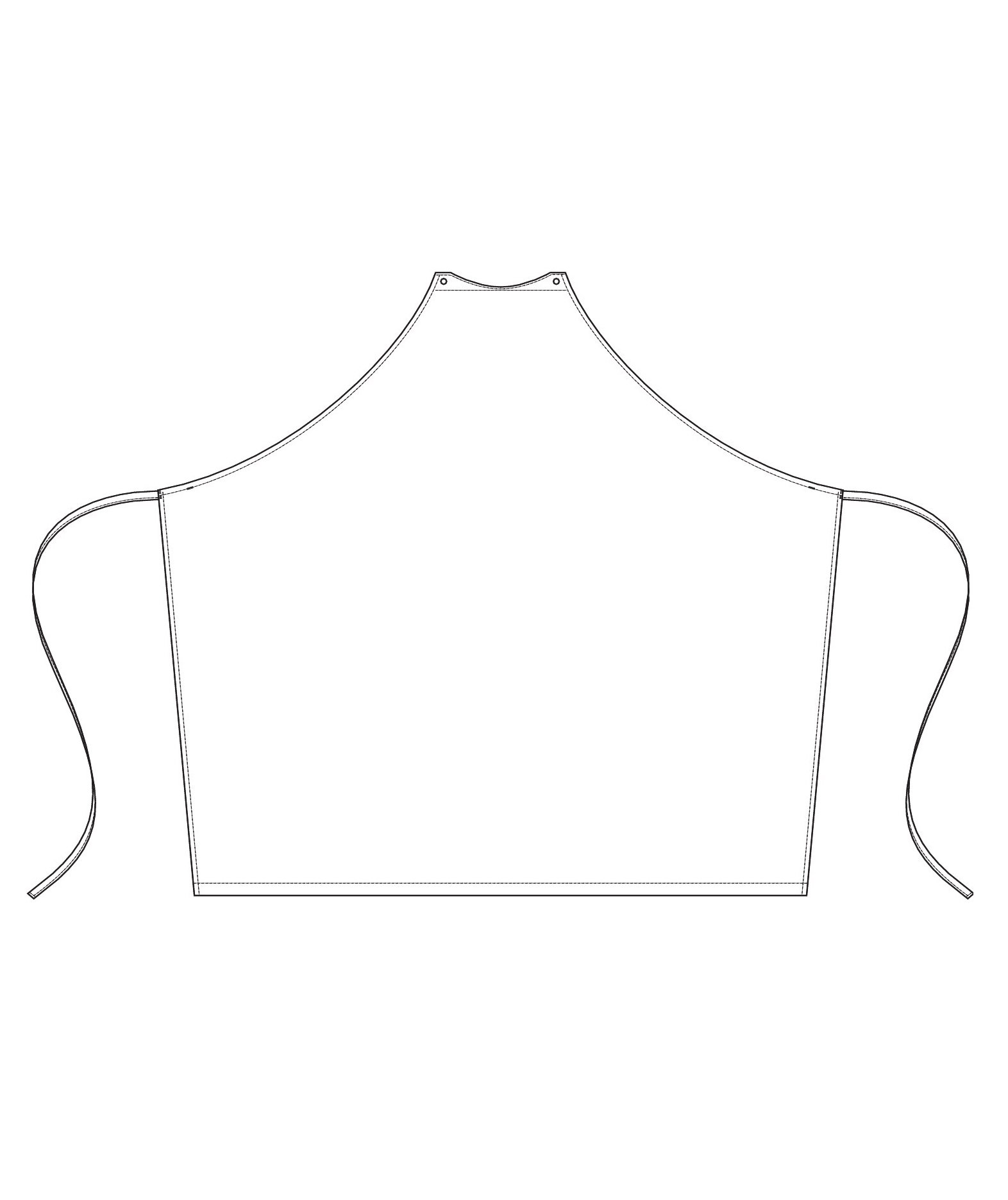 Kentaur A Collection bib apron, Black, Black, large image number 1