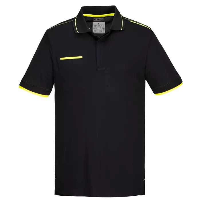 Portwest WX3 Eco polo T-shirt, Sort, large image number 0