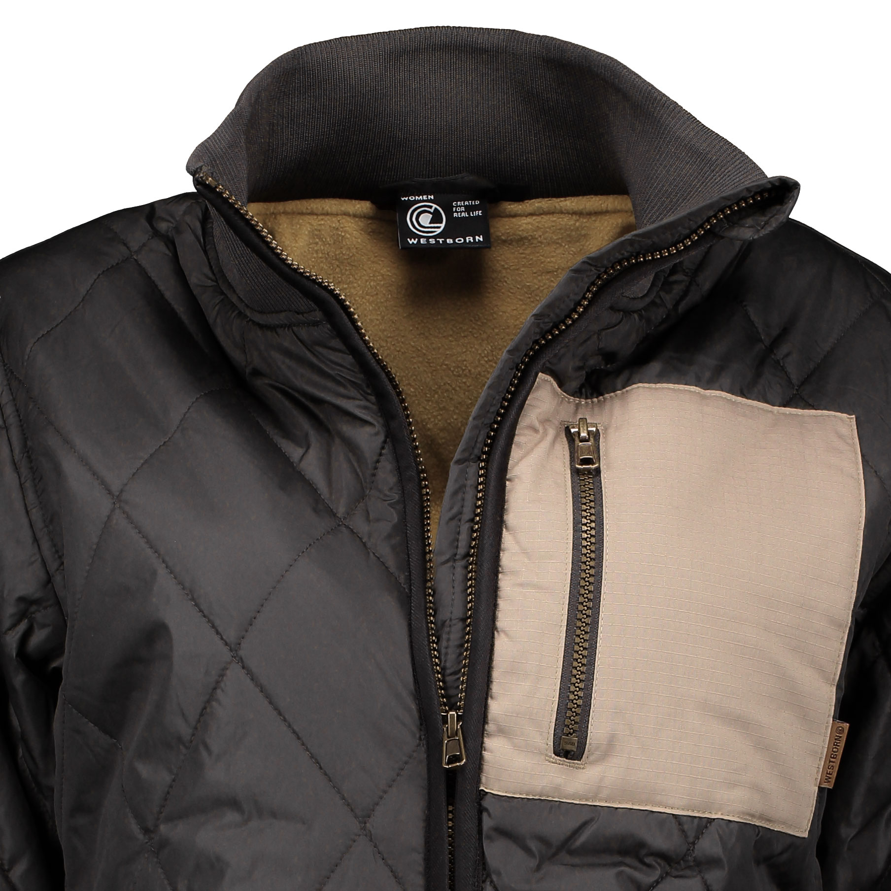 Westborn long women's thermal jacket, Black, large image number 6