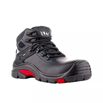 VM Footwear Dallas vernestøvletter S3, Svart/Rød