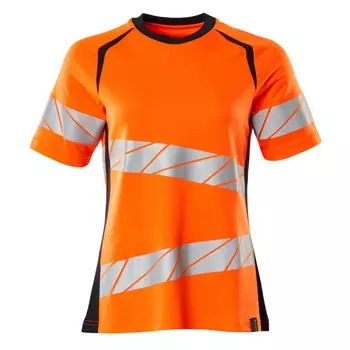 Mascot Accelerate Safe dame T-skjorte, Hi-vis Orange/Mørk Marine