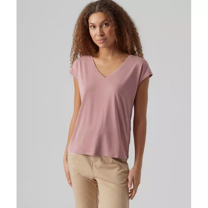 Vero Moda VMFILLI Damen T-shirt, Nostalgia Rose, large image number 1