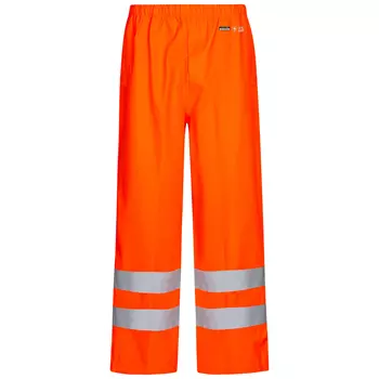 Lyngsøe PU/PVC rain trousers, Hi-vis Orange