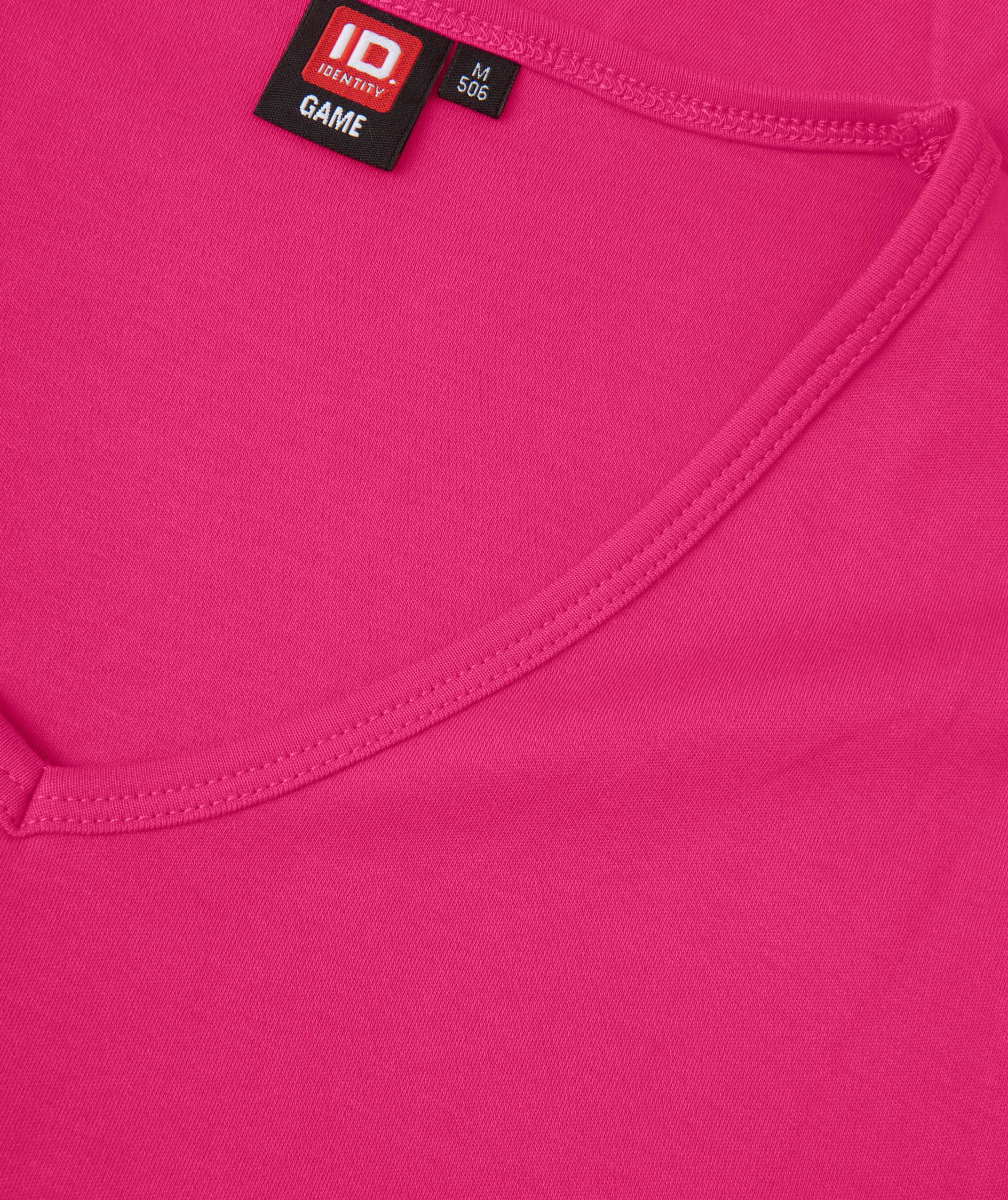 ID Interlock dame T-shirt, Pink, large image number 3