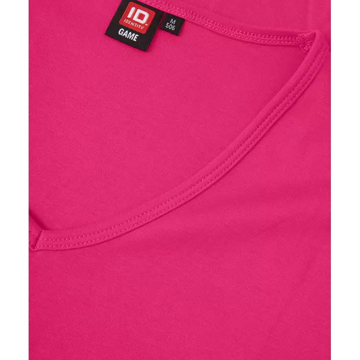 ID Interlock dame T-shirt, Pink, large image number 3