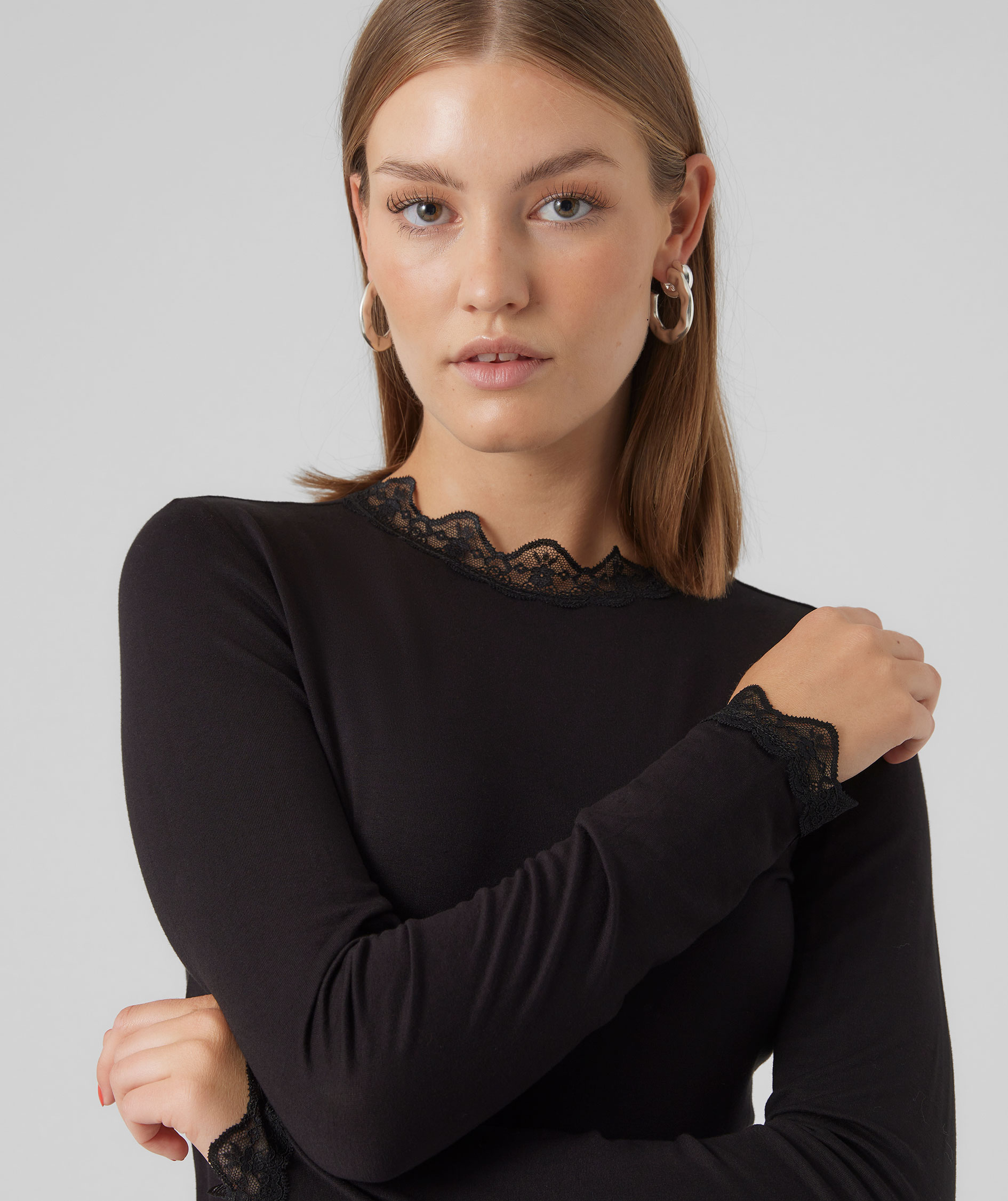 Vero Moda VMROSA women's blouse, Black, large image number 3