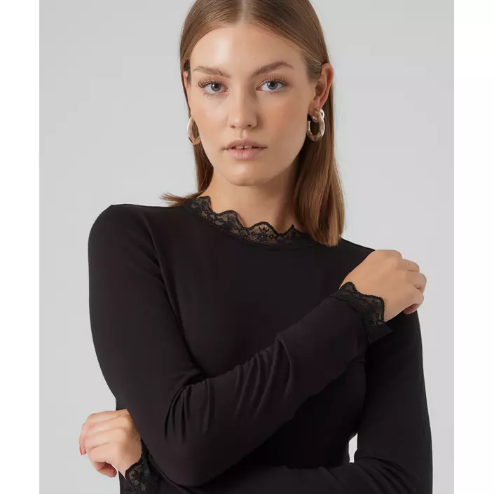 Vero Moda VMROSA damebluse, Black, large image number 3