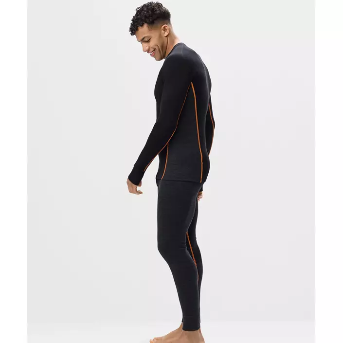 Snickers långärmad underställströja med merinoull 9480, Black/Anthracite Melange, large image number 7