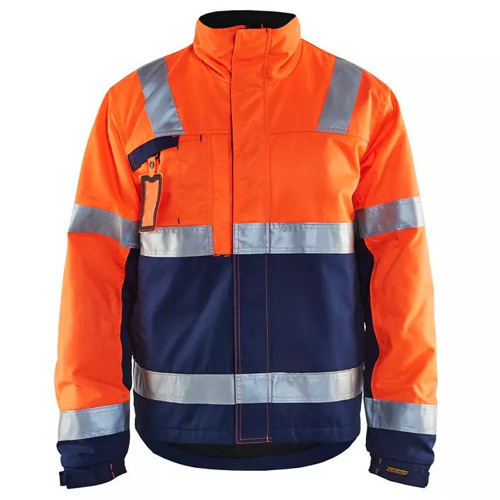 Blåkläder winter work jacket, Orange/Marine, large image number 0