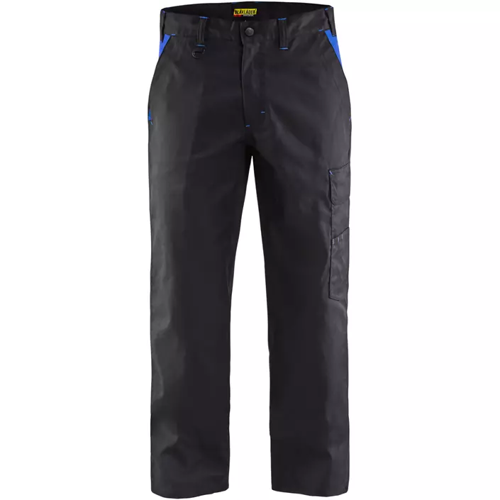 Blåkläder service trousers 1404, Black/Cobalt Blue, large image number 0