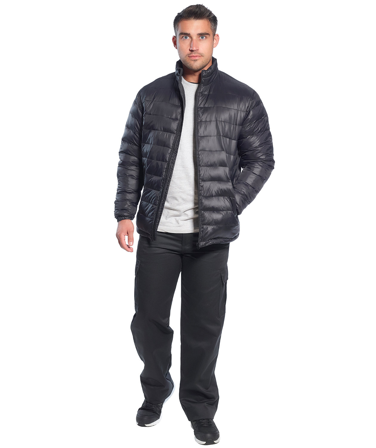 Portwest Aspen baffle jakke, Sort, large image number 1