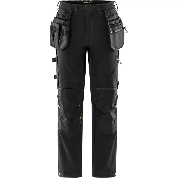 Fristads Flex hantverksbyxa 2801 GHST full stretch, Svart, large image number 0