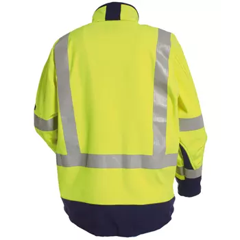 Tranemo CE-ME softshell jacket, Hi-vis Yellow/Marine