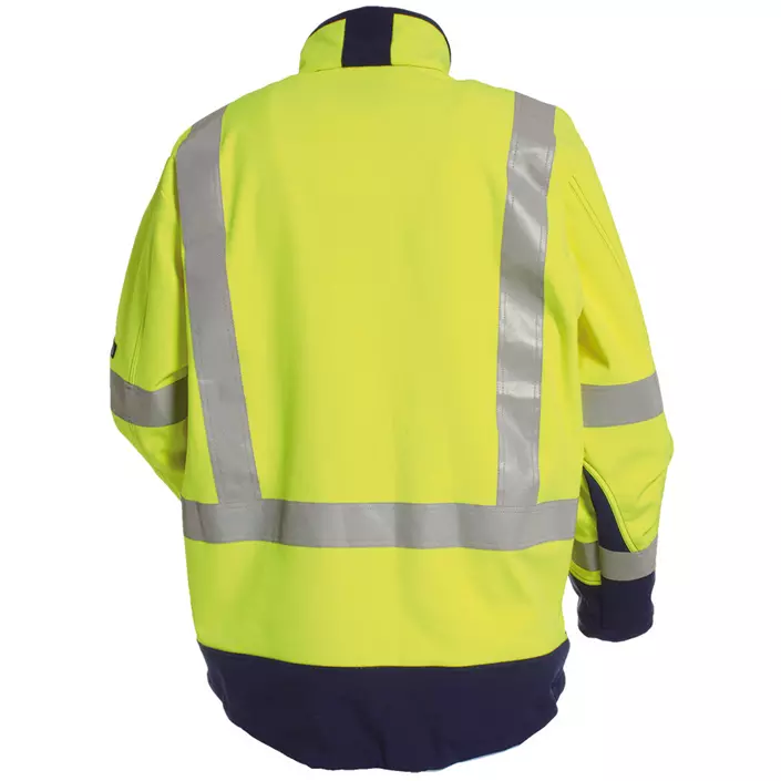 Tranemo CE-ME softshell jacket, Hi-vis Yellow/Marine, large image number 1
