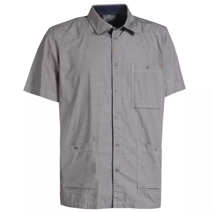 Nybo Workwear Flair short-sleeved shirt, Grey Melange, large image number 0