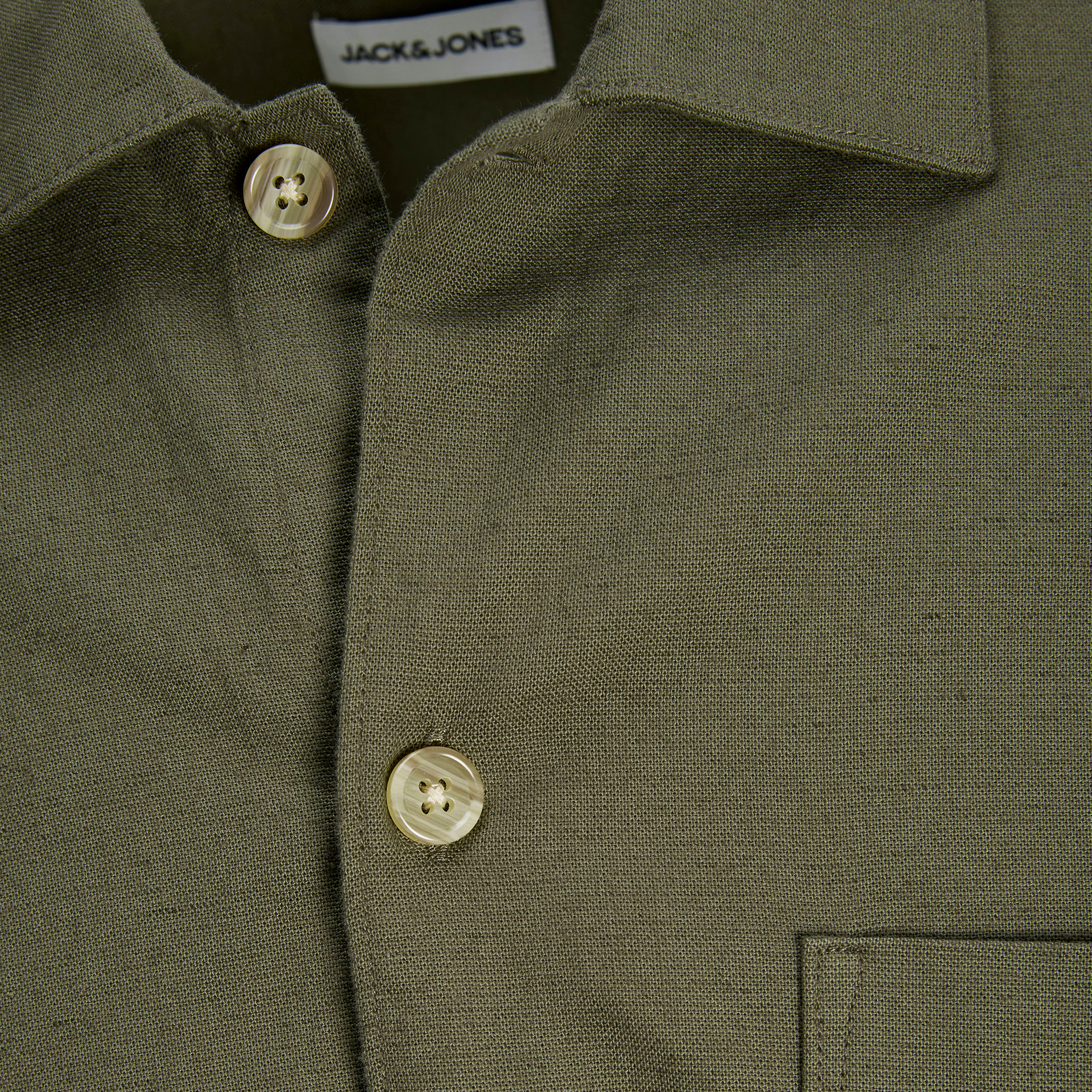 Jack & Jones JJETRISTAN Overshirt, Dusty Olive