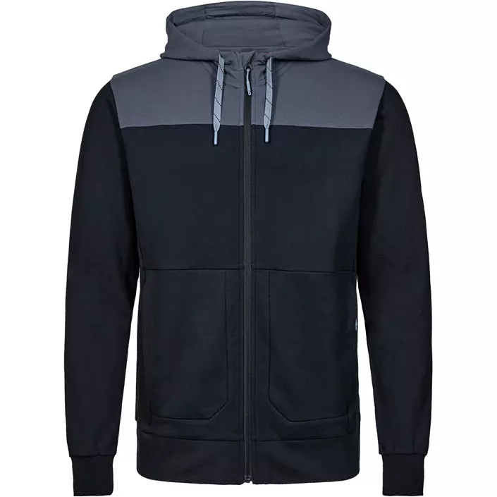 Engel Entire hoodie med dragkedja, Deep Blue/Dark Sea, large image number 0