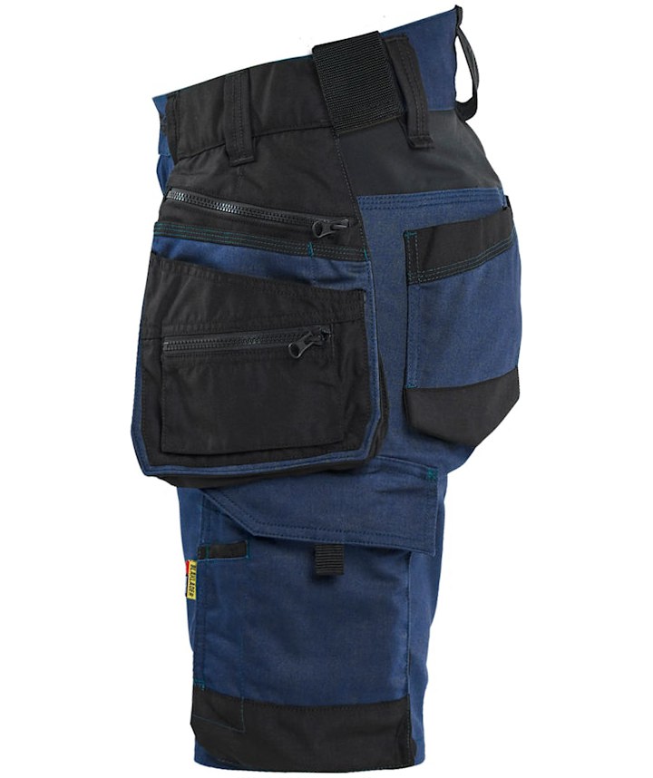 Bl&aring;kl&auml;der Striker hantverksshorts dam, Dark Marin/Svart, large image number 3