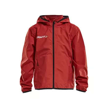 Craft junior rain jacket, Bright red/black