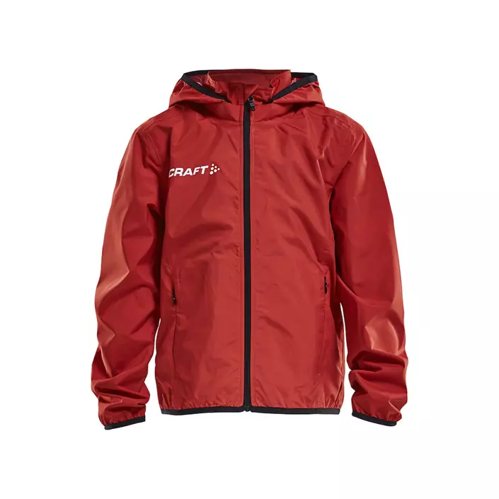 Craft junior rain jacket, Bright red/black, large image number 0