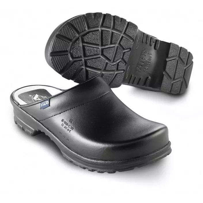 2nd quality product Sika comfort clogs without heel cover OB, Black, large image number 0