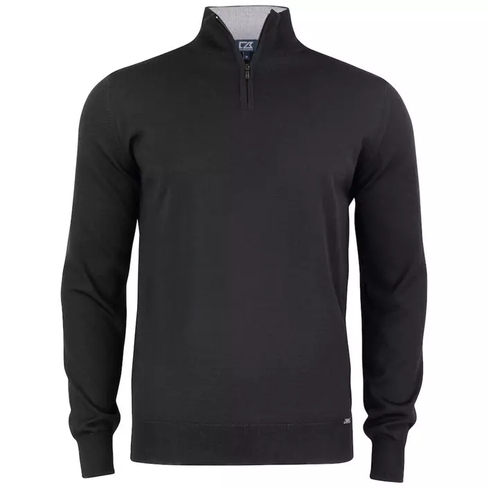 Cutter & Buck Everett  sweatshirt with merino wool, Black, large image number 0