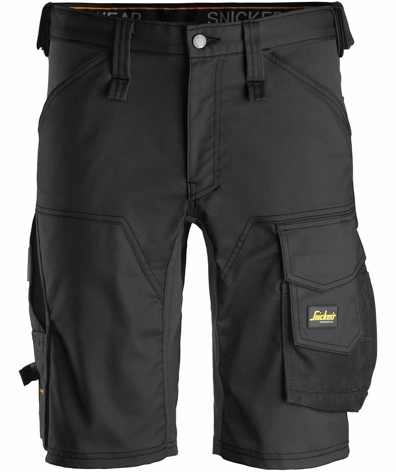 Snickers AllroundWork work shorts 6143, Black, Black, swatch