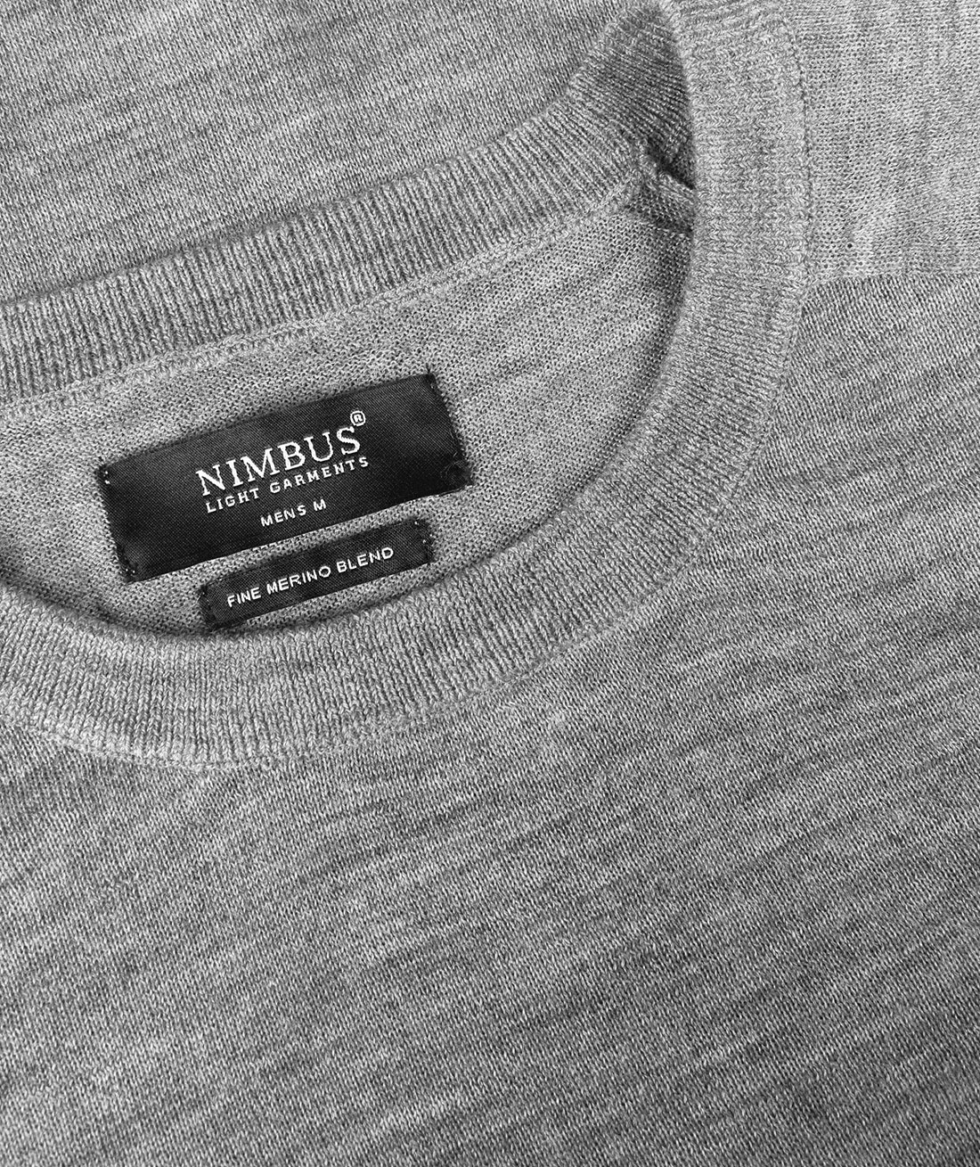 Nimbus Richmond Striktr&oslash;je med merinould, Gr&aring; melange, large image number 2