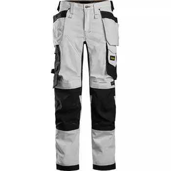 Snickers AllroundWork women's craftsman trousers 6247, White/Black