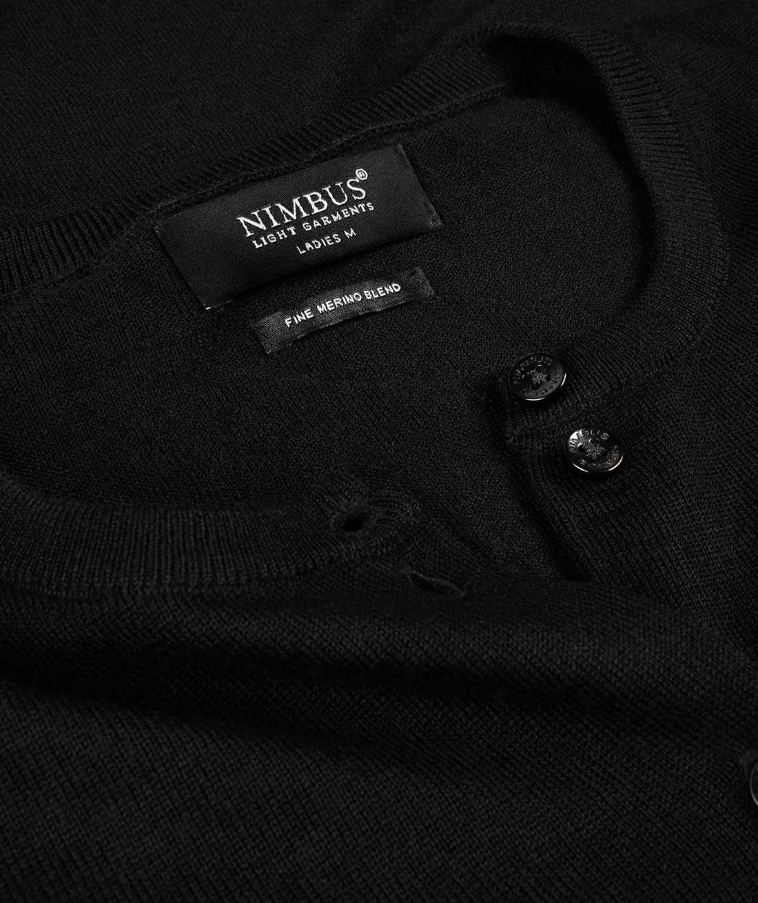 Nimbus Phoenix stickad cardigan dam med merinoull, Svart, large image number 2