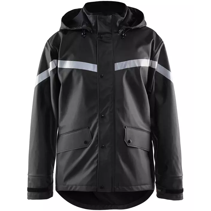 Blåkläder rain jacket, Black, large image number 0