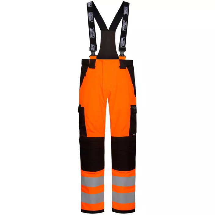 Lyngsøe rain trousers, Hi-Vis Orange/Black, large image number 0