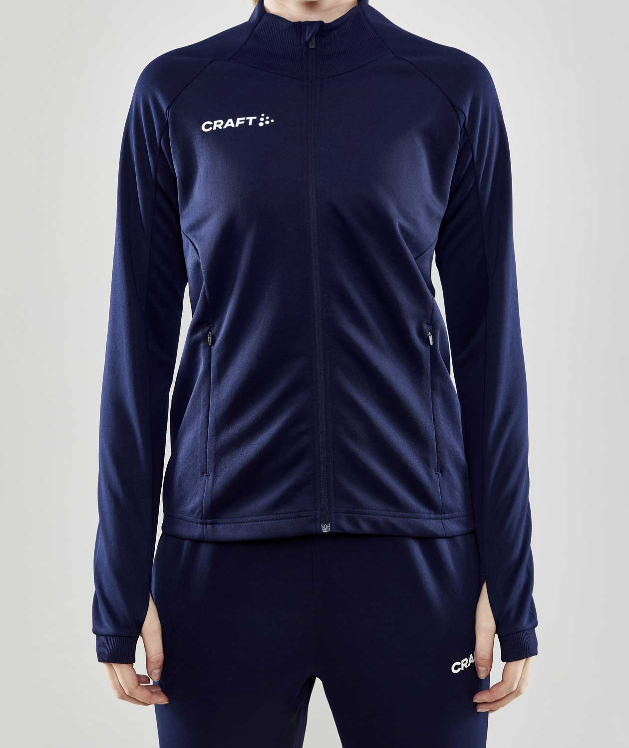 Craft Evolve Full Zip women's sweatshirt, Navy