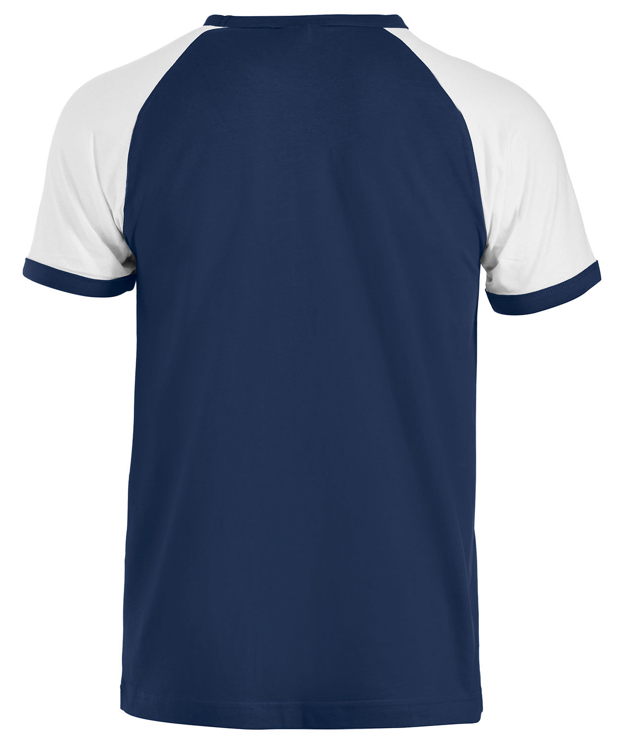 Clique Raglan T-shirt, Marine/White, large image number 2