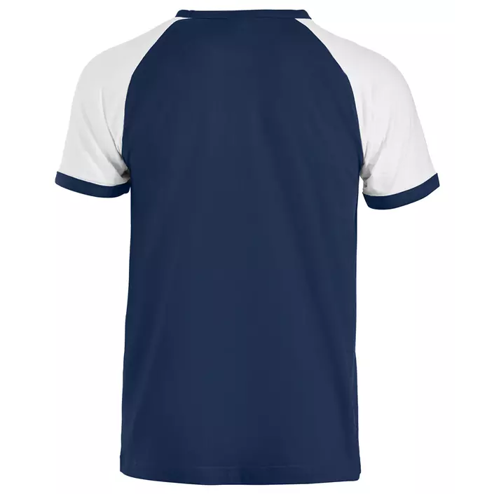 Clique Raglan T-shirt, Marine/Hvid, large image number 2