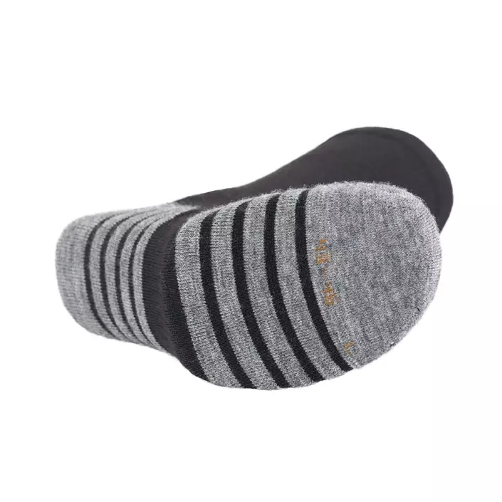 Westborn 2-pack arbetsstrumpor med ull, Svart/Grå, large image number 1
