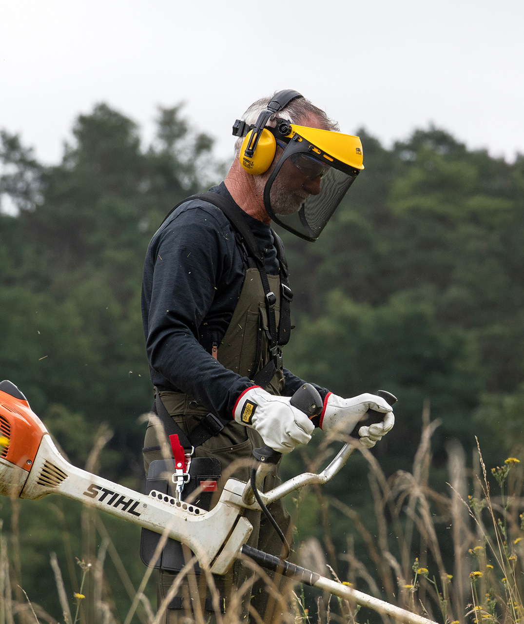 Kramp arbejdshandsker i oksel&aelig;der