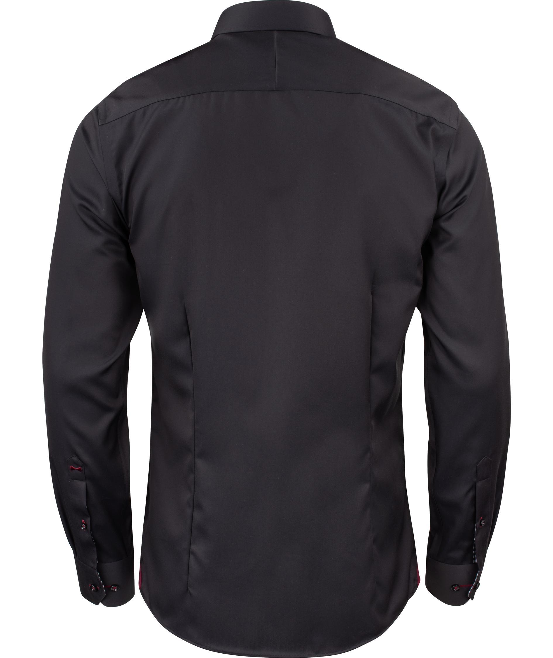 J. Harvest & Frost Twill Red Bow 20 regular fit skjorte, Sort, large image number 1