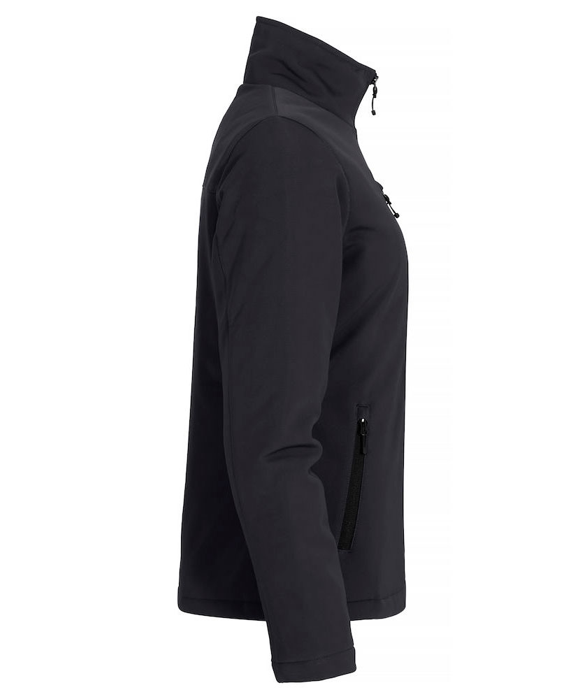 Clique Gef&uuml;ttert Damen Softshelljacke, Schwarz, large image number 3